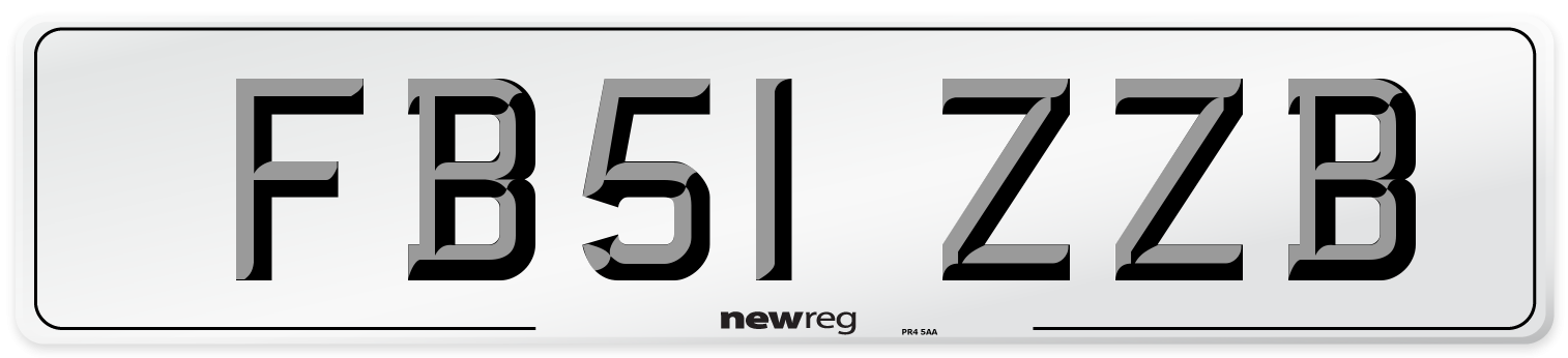 FB51 ZZB Number Plate from New Reg
